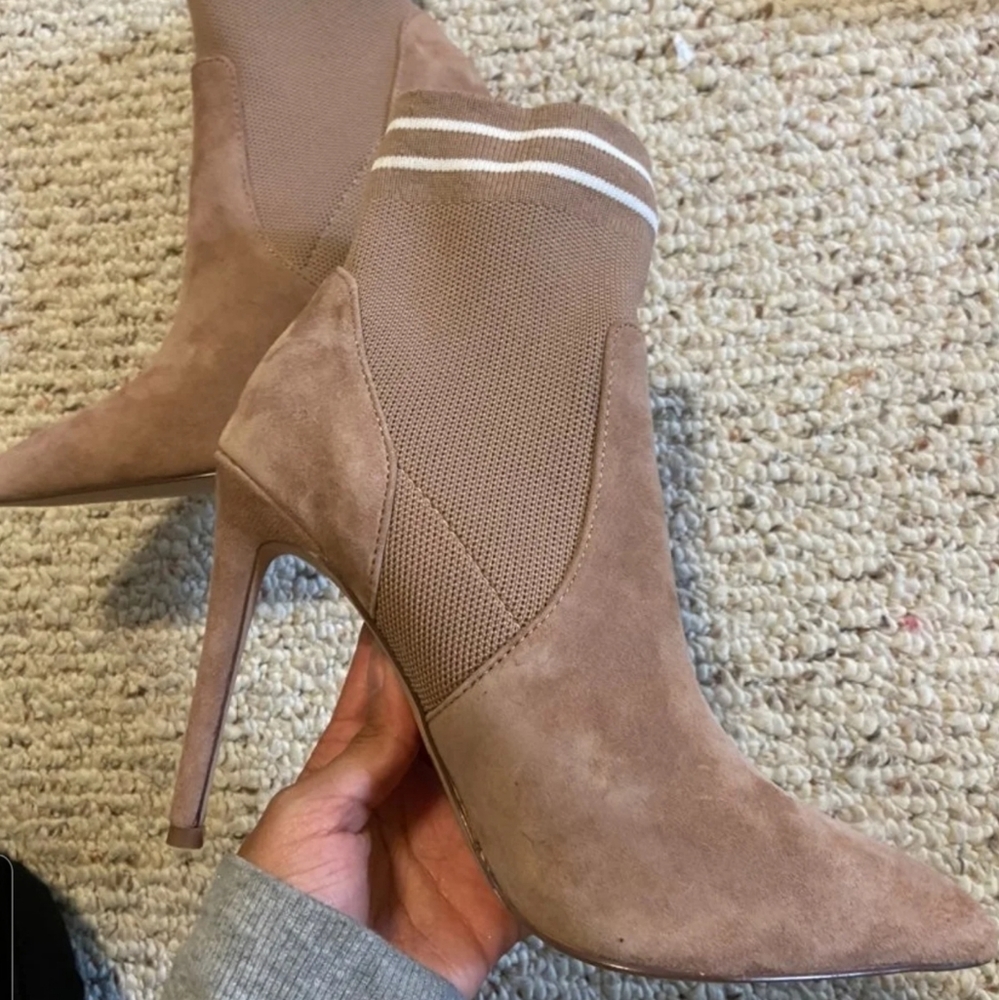 Steve madden Sock nude booties